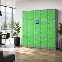 Casier de bureau moderne TOPPLA en fer, 12 compartiments, conception démontable, casiers individuels, serrures à combinaison, durable, résistant aux intempéries, écologique