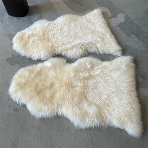 <strong>Lambskin</strong> <strong>Leather</strong> Hide Skin Curly Wool - Product Image 3