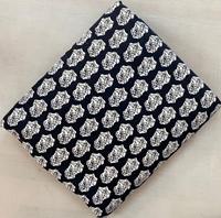 Tissu en coton imprimé à la main artisanal de Jaipur, motifs floraux botaniques, textile indien fait main en gros pour vêtements de créateurs et boutiques.