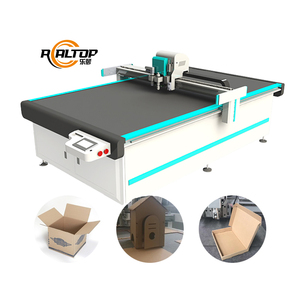 Realtop CNC Automatisches Papier Fabrik preis Verpackungs schachtel Kartons chneide maschine Wellpappe schneide maschine - Product Image 1