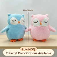 Peluche Hibou Doux et Moelleux de 8 Pouces, Jouet en Peluche Oiseau, Prix pour Machine de Jeu d'Arcade de Centre Commercial, Vente Directe, Article en Stock