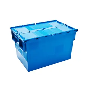 Wholesale Logistics Box Fruit Box Ventilation Crate Stackable Plastic Crates With Lid