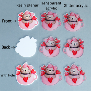 Breloques en résine à dos plat, motif ange <span class=keywords><strong>infirmière</strong></span> de soins médicaux - Artisanat artistique de dessin animé personnalisable et écologique - Product Image 6