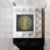 Peinture murale chinoise abstraite, toile moderne et artisanale, fait à la main, Art contemporain, 100%