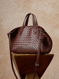 Bolso Tote de Cuero Vacuno Trenzado, de Lujo, de Alta Gama, Portátil, de Cuero Genuino, para Mujer, para Invierno <span class=keywords><strong>y</strong></span> Verano - Product Image 2
