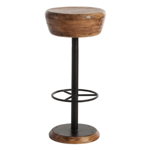 Caymus Counter <b>Stool</b> Wood and Iron/Steel Durable High Bar <b>Stool</b> for Home Bar & <b>Dining</b> Room - Product Image 2