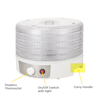 Nouveau séchoir de table pour mangue poisson ail Machine de séchage multi-plateau fruits et légumes déshydrateur alimentaire avec thermostat