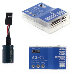 Contrôleur de vol <span class=keywords><strong>3</strong></span> axes Gyro A3 V2 Stabilisateur pour avion RC Hélicoptère à voilure fixe pour drone RC <span class=keywords><strong>3</strong></span> axes Gyro A3 V2 ForRC - Product Image 2