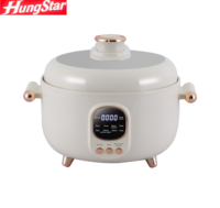 Olla a Presión Eléctrica Multifuncional de Diseño Coreano con un Solo Botón para Aliviar la Presión, Antiadherente, Sin Humo, 4L