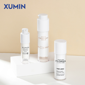 Botella de Plástico Recargable de Lujo sin Aire, 15ml 30ml 50ml, Blanca Esmerilada, Envase con Bomba para Lociones Cosméticas y Sueros - Product Image 6