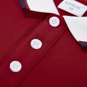 Polo de Mujer Manga Corta Color Sólido Algodón Transpirable Ropa Casual Rojo Blanco Azul Marino KMDK-9902A - Product Image 2