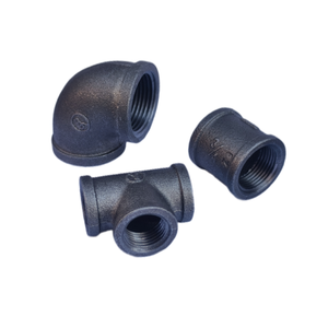 1/2 khuỷu tay TEE dễ uốn gang hệ thống phun nước chữa cháy phụ kiện đường ống bspt NPT OEM ODM Đen Loại nặng ống khí phù hợp - Product Image 1