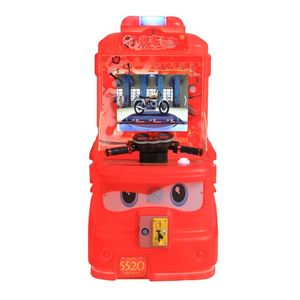Máquina de juego de disparos con pistola de calle para niños, con monedas, de carreras, con diseño de autobús colorido, para interiores - Product Image 2