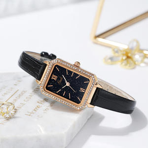 Reloj de Cuarzo para Mujer con Esfera Cuadrada de Moda, Especial de Navidad con Diseño de Lujo con Cristales - Product Image 2