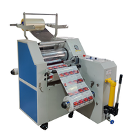 Machine de laminage hydraulique à rouleaux SENWEI 360 mm avec chauffage à l'huile pour étiquettes, fonction de guidage automatique du rouleau, utilisable en atelier d'impression