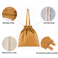 Sac fourre-tout à cordon personnalisé avec logo imprimé, réutilisable en coton, pour courses, voyages, plage, emballage cadeau, vente au détail