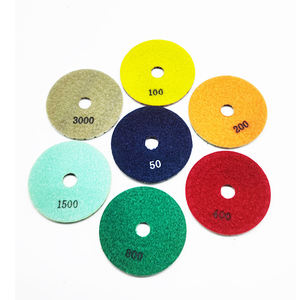 3-Zoll, 4-Zoll, 5-Zoll, 6-Zoll, 8-Zoll Diamant-Schwamm-Polierpads / Flexible Schwammpads für Marmor und Stein - Product Image 1