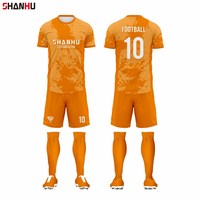 Uniforme de football personnalisé avec sublimation, logo respirant, impression de numéros, vente en gros d'uniformes de football personnalisés
