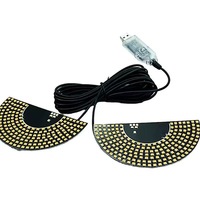 Lumière décorative universelle pour pare-brise arrière de voiture, panneau LED matriciel flexible programmable, lumière œil de démon