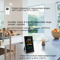 Station météo compacte multifonctionnelle connectée au Wi-Fi pour la détection des paramètres climatiques à domicile