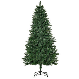 HOMCOM Árbol de Navidad Artificial Plegable con Base Extraíble 180cm-Verde - Product Image 1