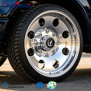 Rines Forjados para Camioneta, 20, 22, 24 Pulgadas, 8x180, 8 Birlos, para Chevy Silverado, GMC Sierra <span class=keywords><strong>HD</strong></span>, Pulidos a Espejo, 8 Orificios - Product Image 1