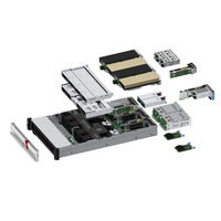 Server Rak 2U Enterprise R4950 G7 Original Baru dengan Memori DDR5 dan Bandwidth I/O Tinggi untuk Cloud Pribadi