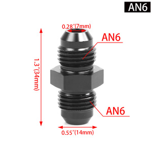 Adaptateur de raccord de tuyau de refroidisseur d'huile en aluminium AN4 AN12, filetage mâle, ajustement universel - Product Image 4