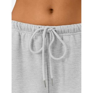 Pantalones de chándal anchos para mujer, de talle bajo, holgados, con cordón, con bolsillos, 100% algodón, tela de rizo, transpirables, joggers - Product Image 6
