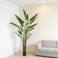 Bananes artificielles de qualité supérieure, best-sellers en gros, arbres artificiels en strelitzia, arbres artificiels réalistes, décoration d'intérieur