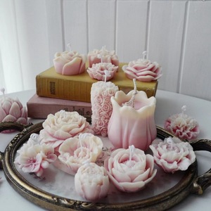 3D Flower Silicone <b>Mold</b> For <b>Candle</b> Soap Making DIY Craft <b>Mold</b> Wedding Decor <b>Mold</b> Transparent Customizable Shape - Product Image 1