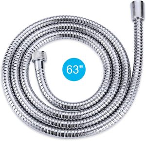 Manguera de Ducha Manual Moderna de Acero Inoxidable de 1.5M/2M para Baño, Diseño Flexible con 1 Año de Garantía para una Instalación Óptima en Villas - Product Image 1