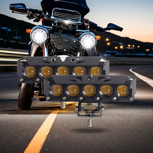 High New Quality 40W LED Motorcycle Head Lamp Yellow & White Dual Color Fog Lights for Cars Trucks & Motorcycles 12-80V - Product Image 5