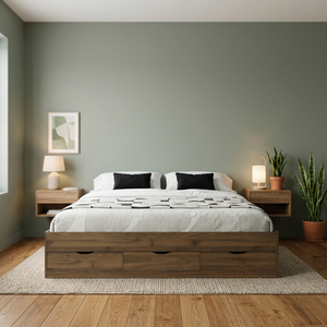 Cama Individual Moderna 2256 de Madera con Diseño de Panel, Plataforma, Color Personalizable, Ideal para Complementar la Decoración del Dormitorio - Product Image 2