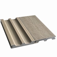 Planches de terrasse en WPC creuses emboîtables modernes, faciles à installer, imperméables, pour extérieur/piscine/jardin/balcon/patio/terrasse