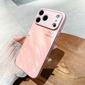 Coque de téléphone Happy <span class=keywords><strong>Smiley</strong></span> Face pour <span class=keywords><strong>iPhone</strong></span> 17 Pro Max, nouvelle coque de protection intégrale unisexe anti-chute en verre trempé - Product Image 4