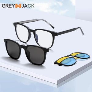 Gafas de Sol Magnéticas Greyjack, Montura Negra Tr90, Lentes TAC UV400, Visión Nocturna, Unisex, Polarizadas - Product Image 3