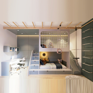 Arredamento <span class=keywords><strong>per</strong></span> Camerette a Tema <span class=keywords><strong>per</strong></span> Ragazzi, Casette Giocattolo, Design Personalizzato di Letti a Castello Creativi <span class=keywords><strong>per</strong></span> Ragazzi - Product Image 1