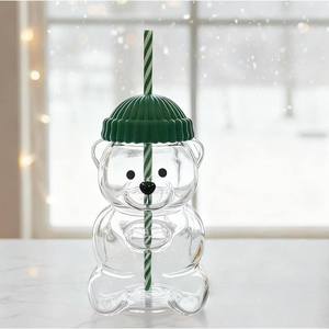 NOUVEAU Style Ins <span class=keywords><strong>Prix</strong></span> Bas Créatif Tasse à <span class=keywords><strong>Café</strong></span> en Verre Teddy Bear Starbuck - Product Image 4