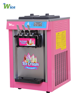 Máquina de helado suave para vendedores ambulantes, produce conos al día, 2000W, de mostrador, para servir sorbete, máquina comercial de yogur helado WICE - Product Image 4