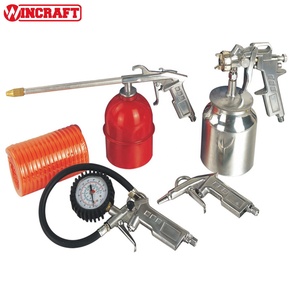 Set di 5 Utensili per Compressore d'Aria Industriale, Componenti in Alluminio Pressofuso, Pistola Soffiante Personalizzabile OEM, Set Pistola Spray WINCRAFT - Product Image 1