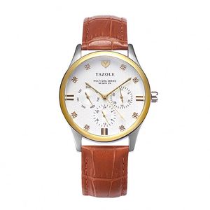 Yazole 374 <span class=keywords><strong>Orologio</strong></span> <span class=keywords><strong>da</strong></span> Polso <span class=keywords><strong>da</strong></span> Uomo al Quarzo Popolare e Speciale, Ultimo Modello con Cinturino in Acciaio Inossidabile, Impermeabile, con Diamanti, Stile <span class=keywords><strong>Vintage</strong></span> per Affari - Product Image 2