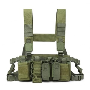 Customized Tactical Chest Rig Adjustable Strap Multi-Pouches Lightweight <b>Black</b> Outdoor Gear - Product Image 5