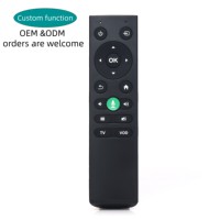 Nouvelle Arrivée d'Usine - Télécommande Noire 16 Touches avec BT 2.4G IR et Commande Vocale pour Boîtier Smart TV Android, Projecteur, Code d'Apprentissage