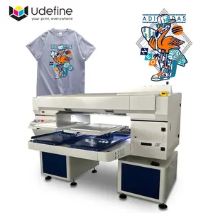 Udefine double station directe au vêtement dtf imprimante chemise machine d'impression Impresora dtg machine d'impression pour petit bus