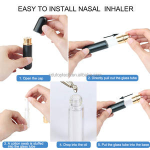 Wholesale Refill <strong>Metal</strong> Aluminum <strong>Inhaler</strong> 10 Colors Customized OEM Essential Oil Aromatherapy Blank Nasal <strong>Inhaler</strong> Tube with Wicks - Product Image 5