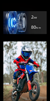 Moto électrique 2000W RFN Warrior Youth SX-E2 48V Lithium haute puissance tout-terrain, mini moto cross pour enfants