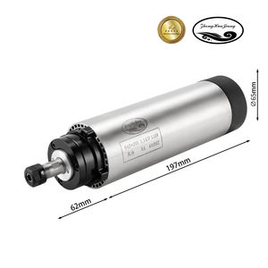 Moteur de broche CNC 1,5 kW ER11 65 mm à refroidissement par air haute précision avec 4 roulements en acier améliorés pour la gravure du bois - Product Image 2