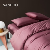SANHOO Usine Ventes Directes Logo Personnalisé Hôtel Literie Couette Couette Plume De Canard D'oie Duvet Couette Queen Size pour Toutes Les Saisons