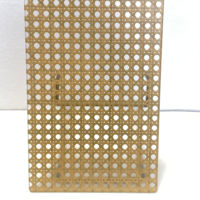 Panneau en acrylique tressé en rotin et bambou, maille métallique PETG pour écran de chambre d'hôtel et porte de meuble